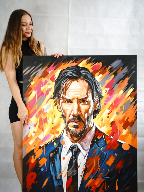 akrylový obraz Keanu Reeves