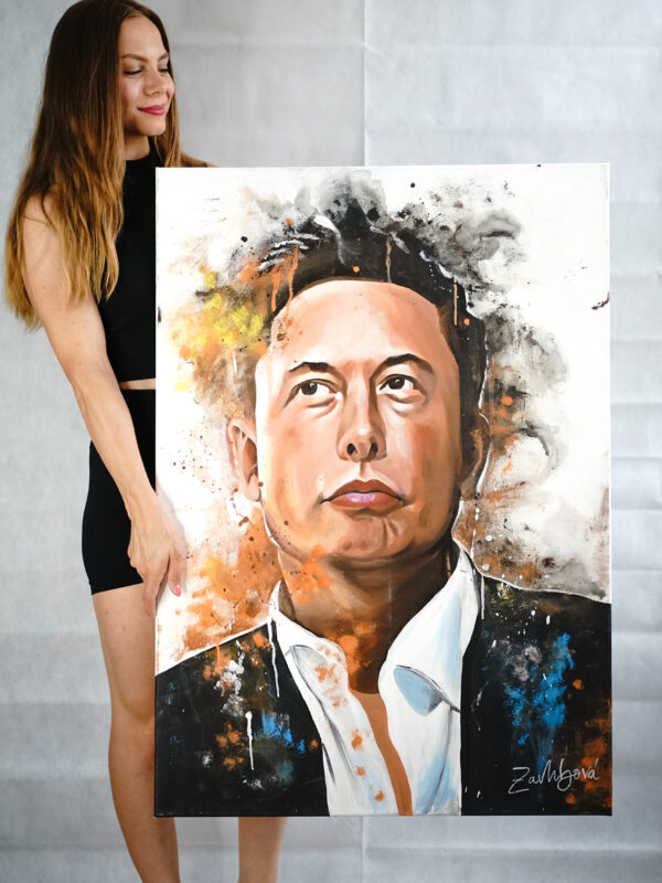 akrylový obraz Elon Musk